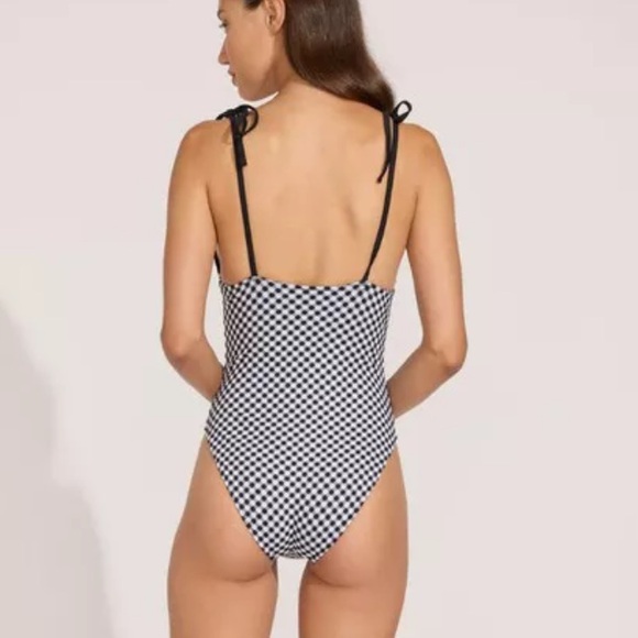 {Solid & Striped} Brand New Baby Gingham Jacquard One Piece - Picture 4 of 11